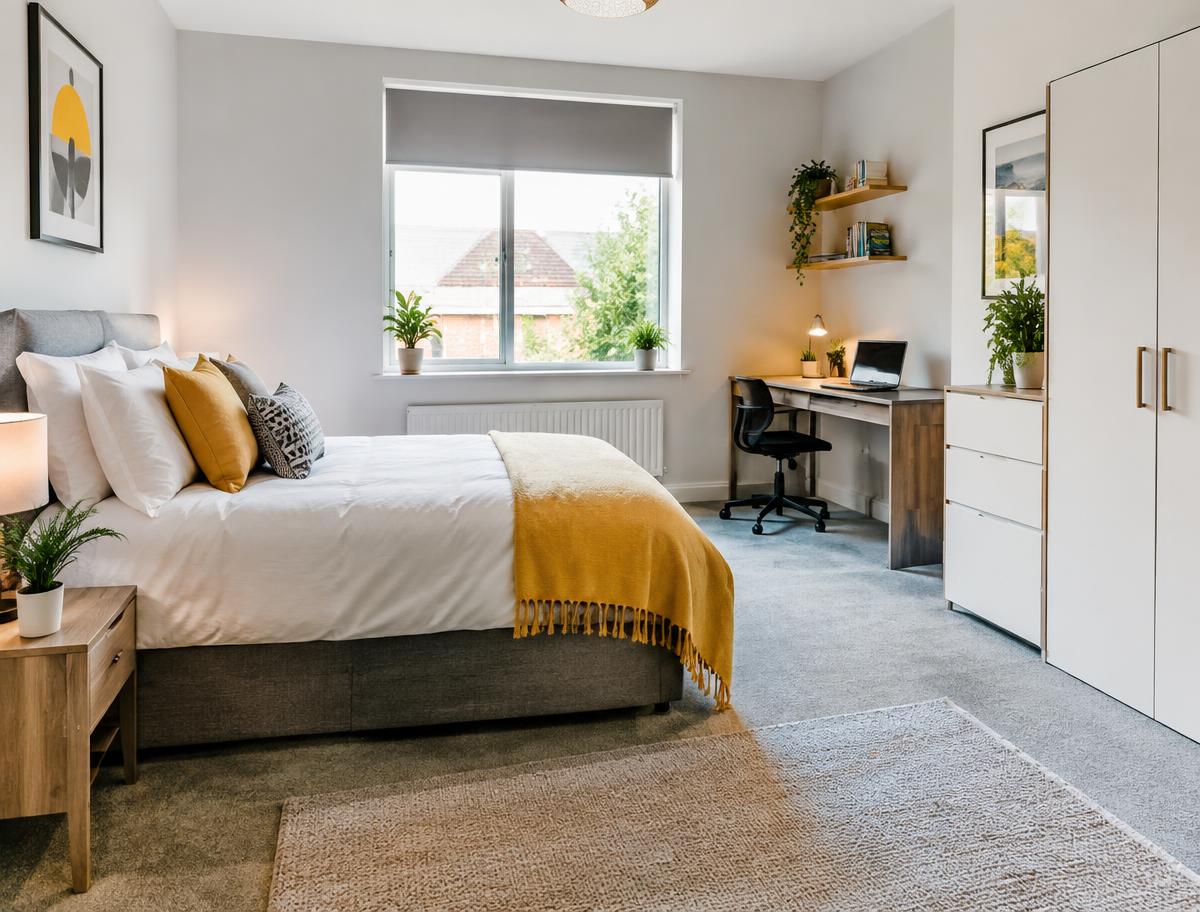 Professionally furnished room